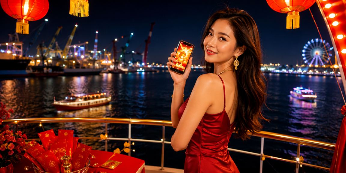 Đèn lồng truyền thống Hải Phòng lung linh trong đêm hội xổ số, người dân vui mừng cầm vé số trúng thưởng
