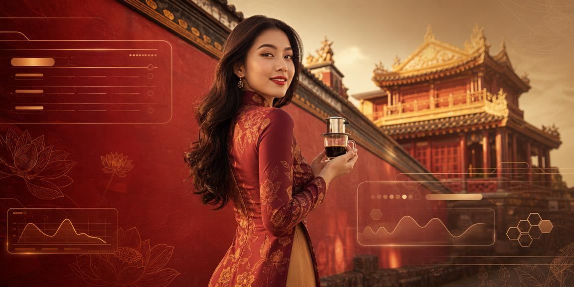 Quán cà phê Huế buổi tối với ánh đèn ấm và khách hàng đang thư giãn kiểm tra tài khoản VIP trên nền tảng 929