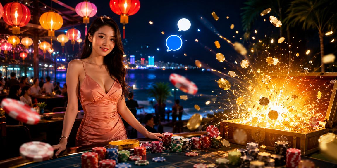 Không khí sôi động tại chợ đêm Nha Trang với người chơi theo dõi sự kiện thể thao trực tuyến