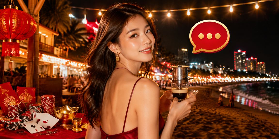Không gian giải trí casino hiện đại tại Việt Nam với ánh đèn lung linh và bàn chơi sôi động